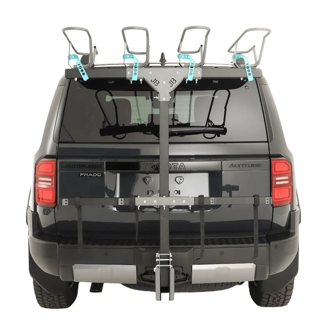 4 Vertical Bike Rack - Lite - Gun Metal Grey