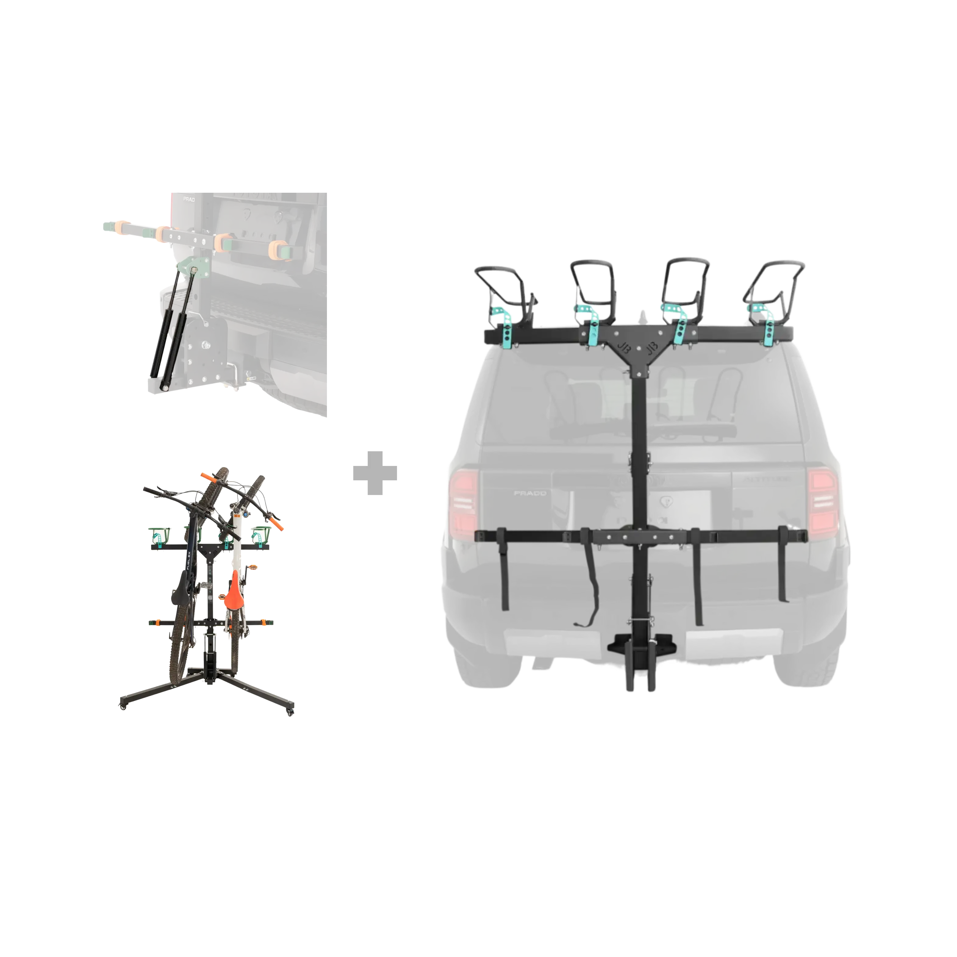 4 Bike Rack, Stand, & Strut Bundle