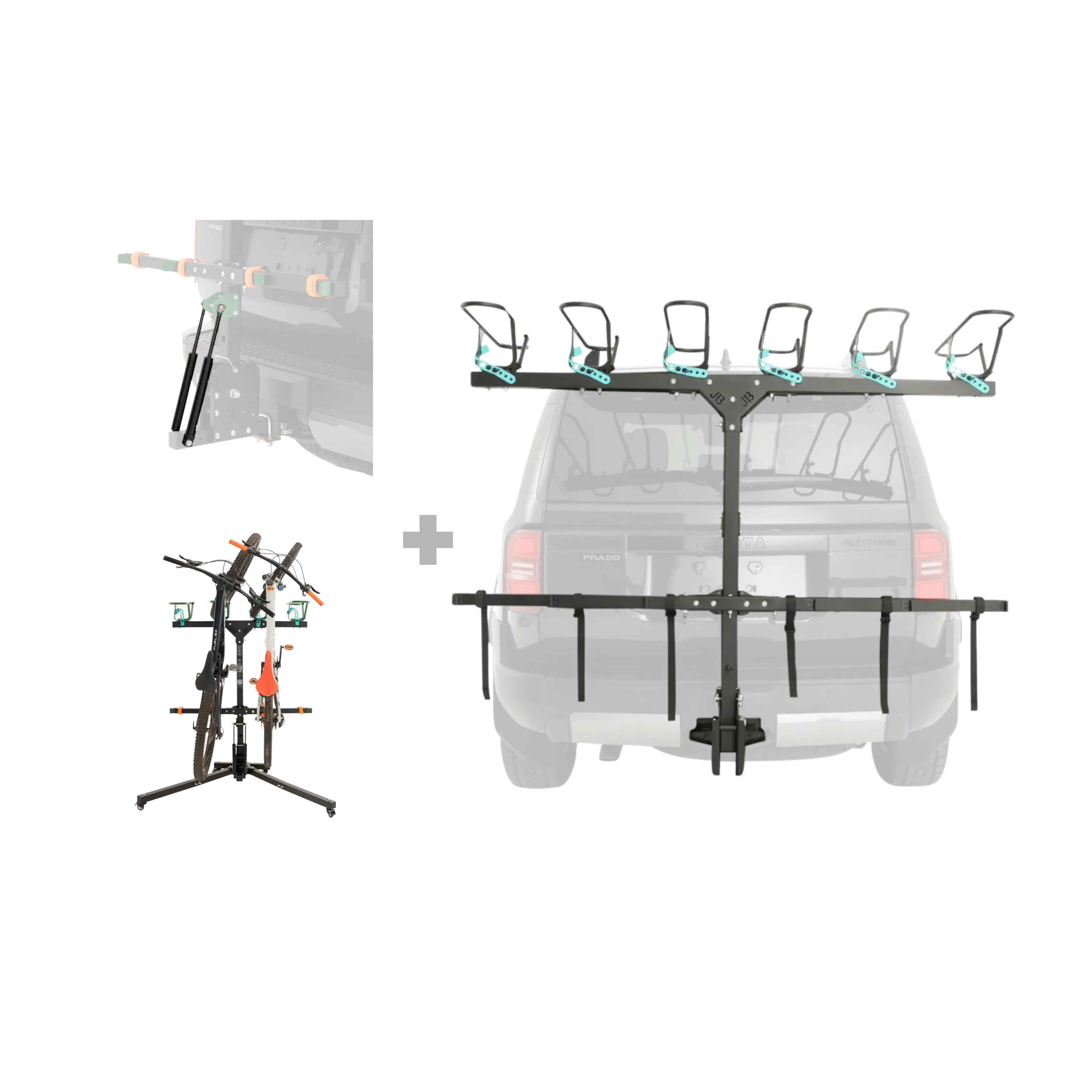 6 Bike Rack, Stand, & Strut Bundle